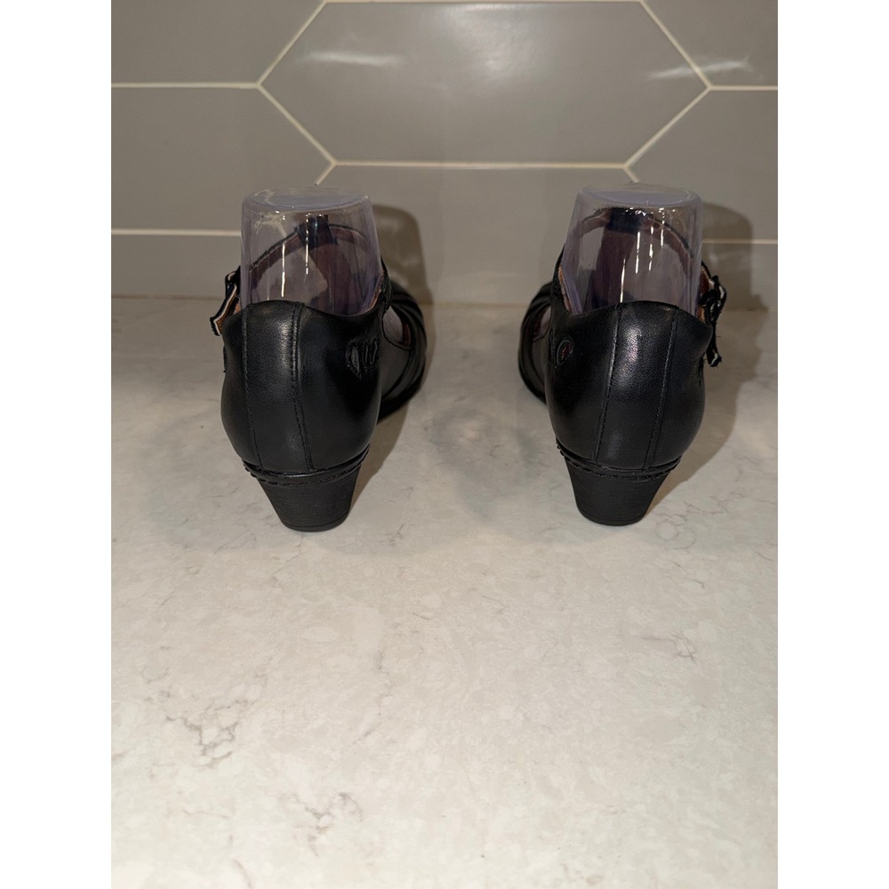 Cobb Hill Angelina Women's Black Leather T Strap Vintage Inspired Comfort Size 7 - Picture 4 of 7